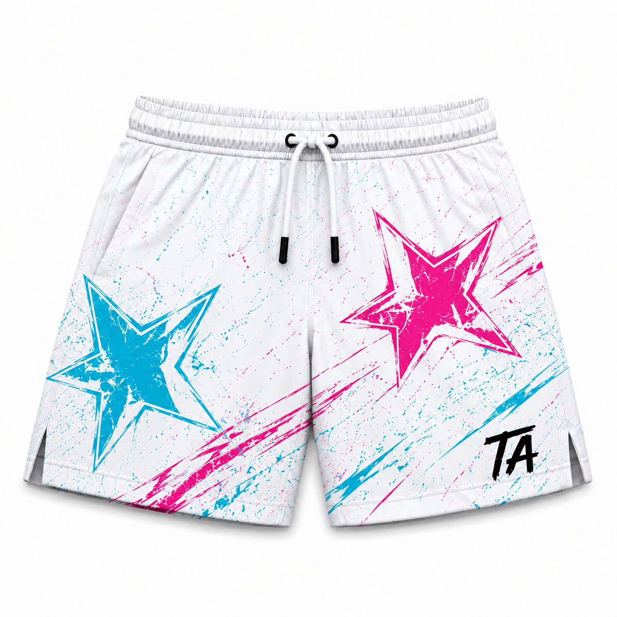 Shooting Star Shorts — White