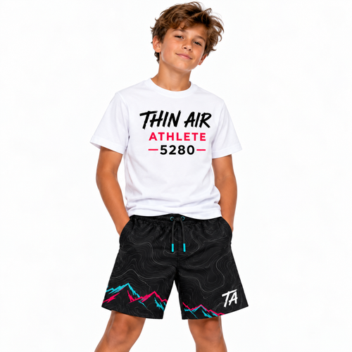 Blackout Mountain Topo Shorts — Black