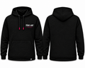 Blackout Topo Hoodie — Black