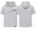 Elevation Short Sleeve Hoodie — Light Grey
